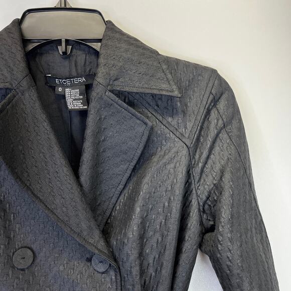 Etcetera Belted Rear Pleat Trench coat black - 0 - Picture 3 of 10